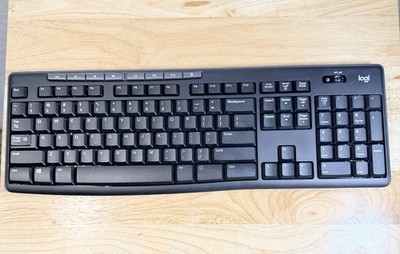 Logitech K270 Wireless Keyboard, Keyboard Only, No Unifying Receiver, Black