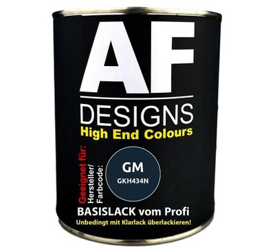 500ml Autolack für GeneralMotors GKH434N Poseidon Blue Perl  Autolack Spritzfert