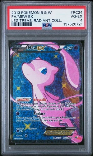 PSA 4 2013 POKEMON Mew EX BW LEGENDARY TREASURES RADIANT COLLECTION RC24 FullArt