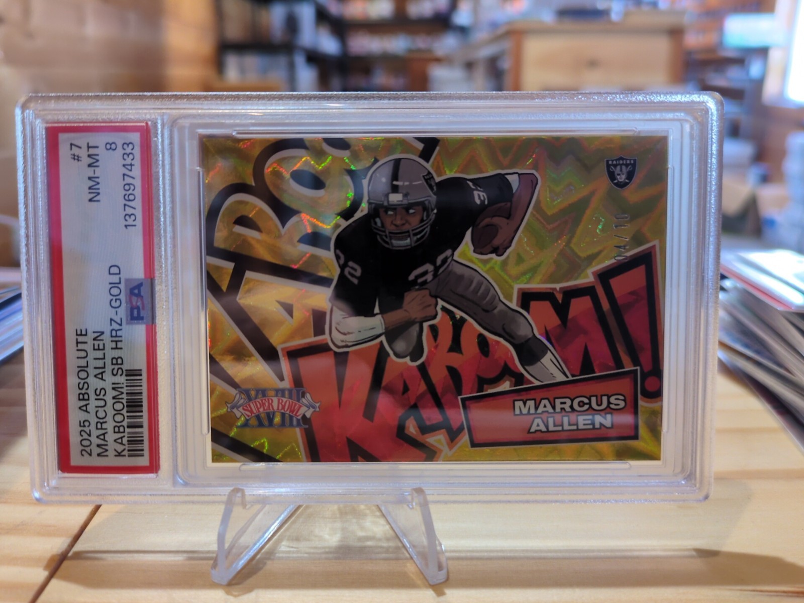 MARCUS ALLEN 2025 Panini Absolute Super Bowl KABOOM GOLD Sp SSP /10