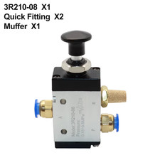 4R210-08 3R210-08 Manual Valve 2 Way 5 Position Push and Pull Pneumatic Switch o