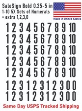 1-10 5x Sale Sign Outdoor Vinyl Decal Numbers for Address Mailbox Doors Lockers