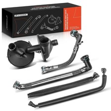 A-Premium 5 PCS Crankcase Vent Valve Breather Hose Kit PCV Ventilation Sepa...