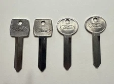 4 Ford Key Blanks, 2  Sets, OEM,  H51 & H50 (1167FD & S1167FD) Small Hole