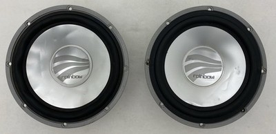 USED PAIR OF RAINBOW SLC 6.5  MIDWOOFERS SPEAKERS WITH DENTED CONES GERMAN MADE