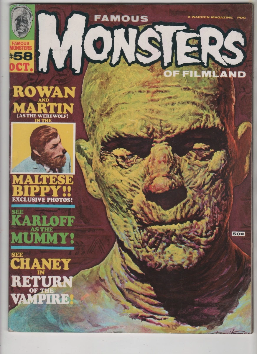 Famous Monsters of Filmland #58, Mummy, Gogos, Warren, FN/VF 7.0