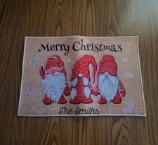 Merry Christmas Gnomes Fllor Mat Or Door Mat