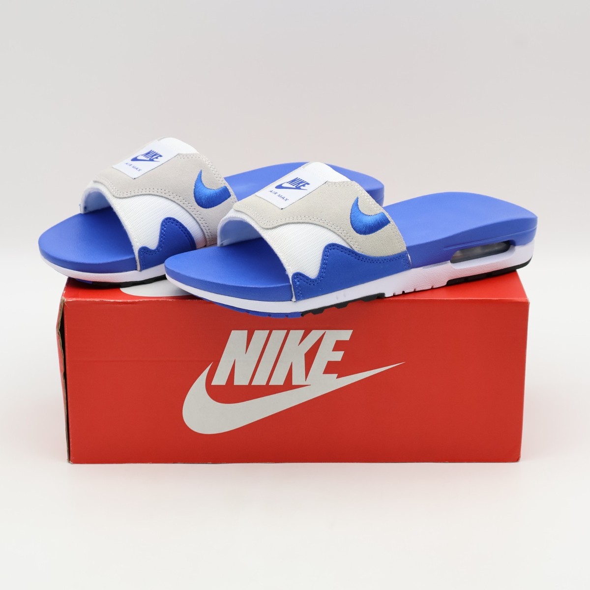FJ4007-100 Nike Air Max 1 Slide Royal (Men's) | eBay