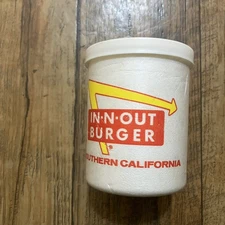 Vintage In N Out Burger Southern California Cold Can Koozie Metroplex Foam HTF