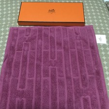 Hermes Cotton Handkerchief Towel Rose 31x32cm...