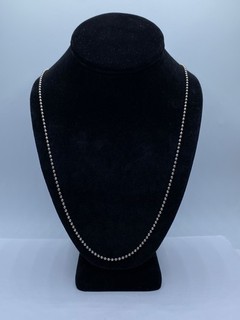 Tiffany & Co. Sterling Silver Ball Chain Necklace 14.58g