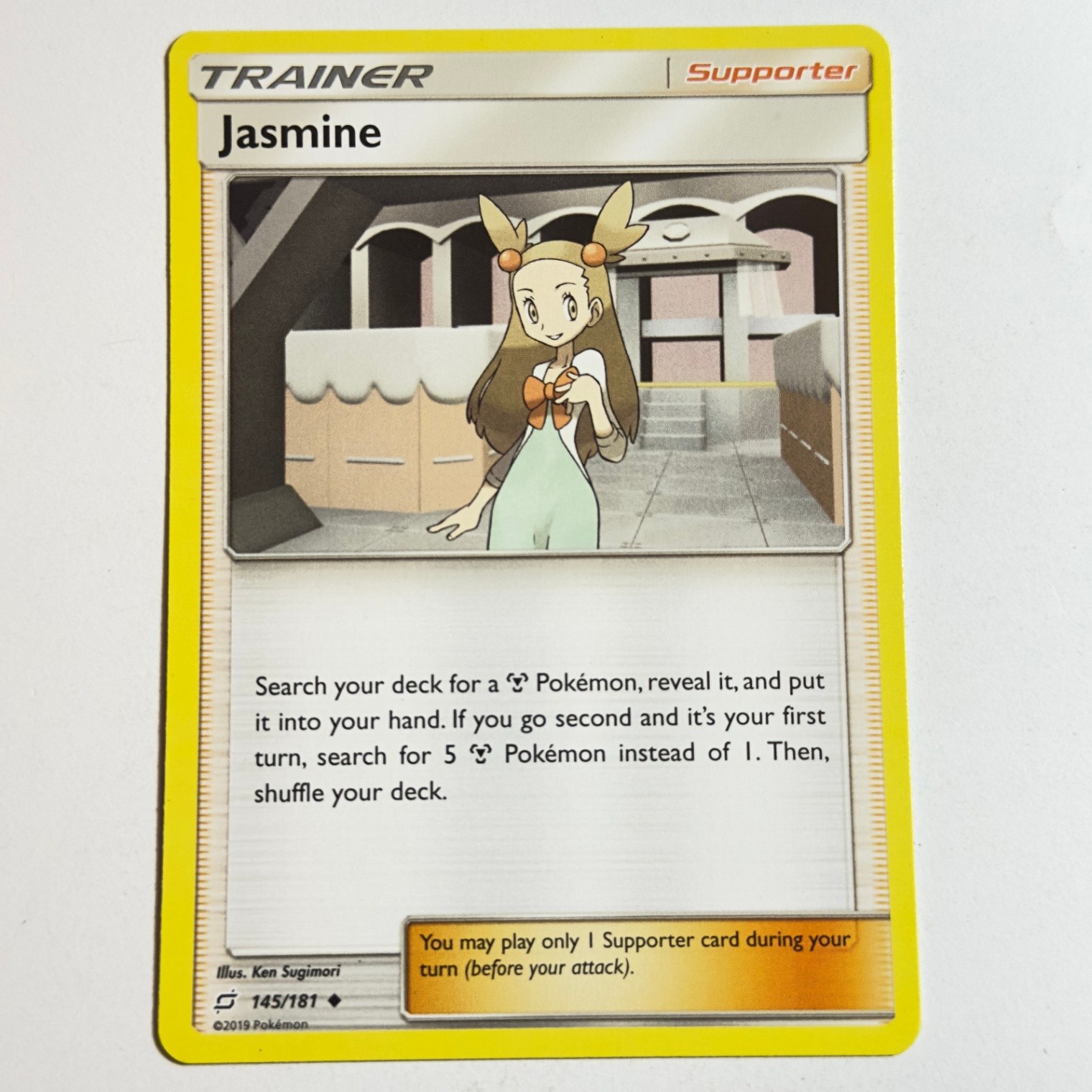 Jasmine 145/181 Uncommon Regular Card SM - Team Up Pokemon TCG LP