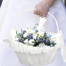  Cesto portaconfetti matrimonio fiori bambina cesti per matrimoni con manico