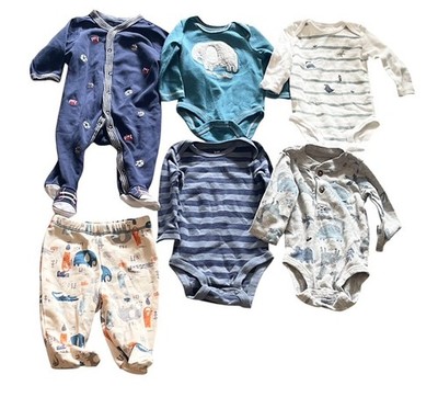 Baby Clothes Lot 3 Months 3M Carter s Little Me Sterling 7pc Outfit Bundle