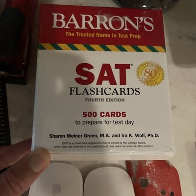 Barron's SAT Flashcards 4th Edition 500 Cards For Test Preparation