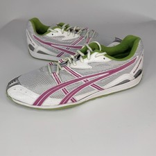 Asics RocketGirl XC Track Field Sprinting Shoes White Pink Green GN864 Women 11