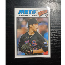 Topps Heritage 2026 Jonah Tong #137 New York Mets Rookie Base  Card
