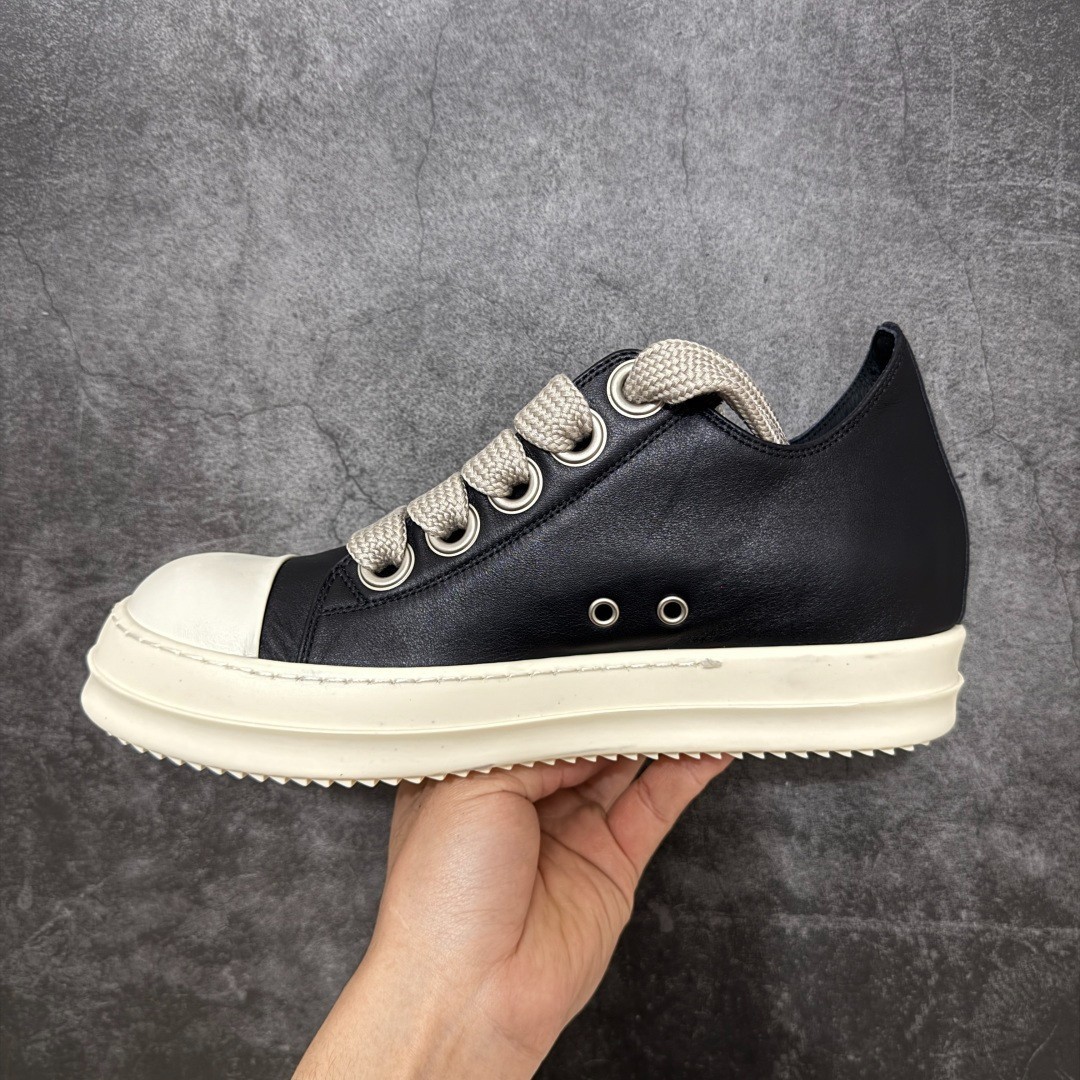 Rick Owens Jumbolace Low sneakers Black Men's | eBay