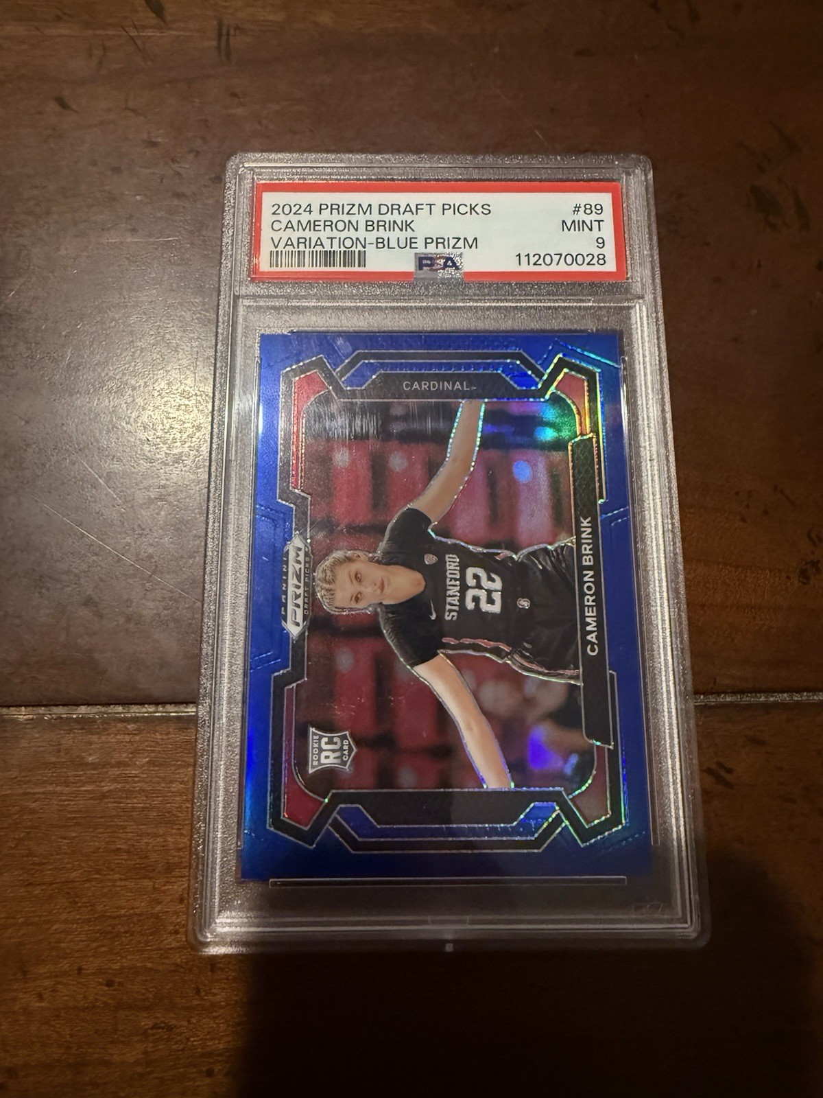 2024-25 Panini Prizm Draft Picks Cameron Brink #89 Blue Prizm Variations /199 RC