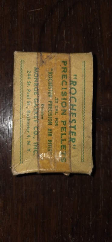 Rare Rochester Precision Pellets .22 Cal Air Rifle Box
