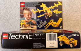 Vintage Lego Universal Technic Set - 8034; 100% Complete w Box & Instructions