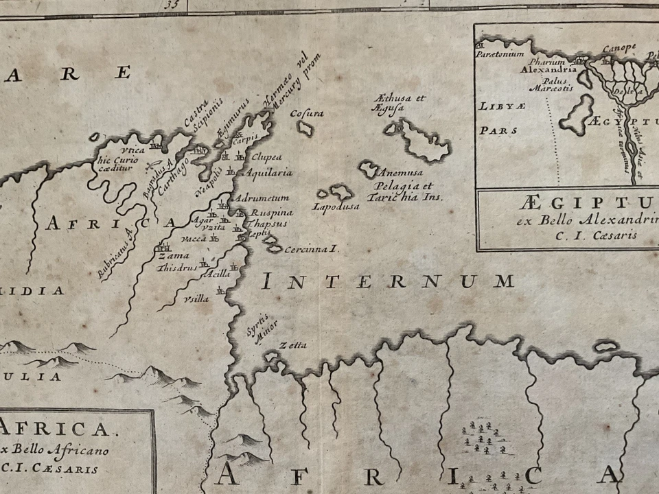 1728 MUITO RARO Mapa Herman Moll, Genuíno, Cartografia, Egito ÁFRICA - Imagem 4 de 4