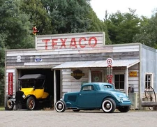 1933 TEXACO GAS STATION PHOTO  (203-i)