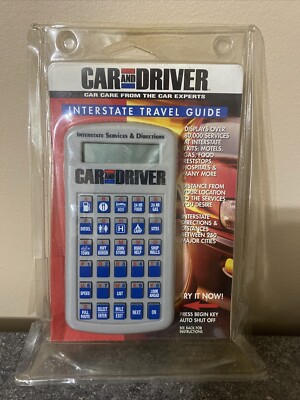 Interstate Services And Directions Car And Driver Travel Guide Handheld Vintage