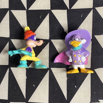 dark Wing Duck Disney Mcdonald s Toy 1992 & Megavolt - Lot Of 2