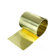 1pcs CuZn40 C28000 Brass Metal Sheet Foil Plate Brass Strip Thickness 0.01mm-1mm