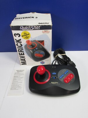 Vintage funktionierende Quickshot 3 Arcade Stick Joystick Spielkonsole Sega Megadrive