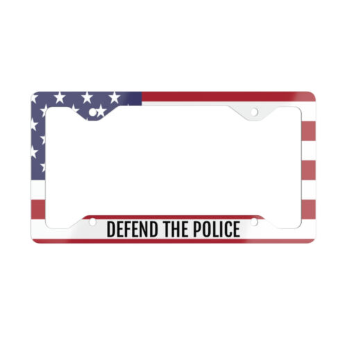Defend the Police License Plate Frame Back the Blue License Plate Frame - Picture 1 of 4