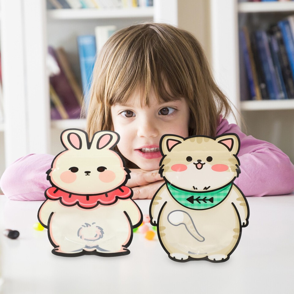 50pcs Goodie Bags Cartoon Animal Candy Bag Plastic Seal Bags Jungle eBay