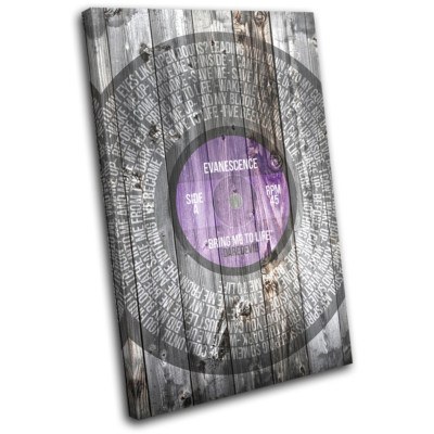 Evanescence Bring me to Life Vinyl Musical SINGLE Leinwand Kunst Bild drucken