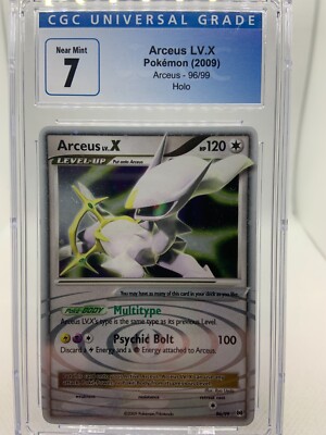 Arceus Lv X 96/99 Holo - Platinum Arceus - Pokemon Card - CGC 7 NM