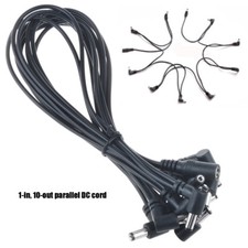 10 Way Daisy Chain Cable for Electric Guitar Effect Pedal Power Supply Adapter