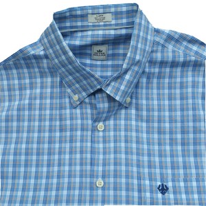 PETER MILLAR MENS LONG SLEEVE BUTTON DOWN PLAID SHIRT POCKET LOGO SZ L | eBay