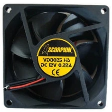 XScorpion 12 Volt Small Amp Cooling Fan Car Audio FAN3 Amplifier Cool 3" Fan NEW