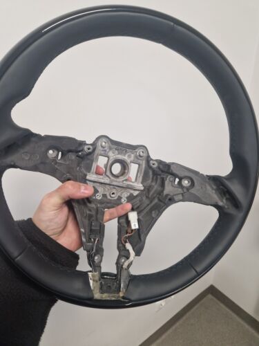 2021 Mercedes-Benz OEM W223 S-Class+ Wood Piano Black Steering Wheel Rim - Picture 4 of 6