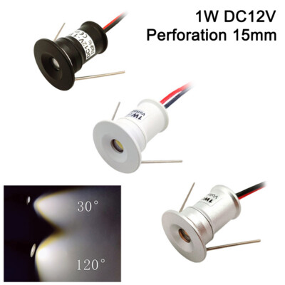 1W LED Mini Spotlight Recessed Lighting DC12V Home Kitchen Ceiling Light