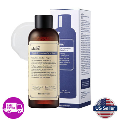 Dear Klairs Supple Preparation Unscented Toner, Soothing, Fast Absorbing 180 ml
