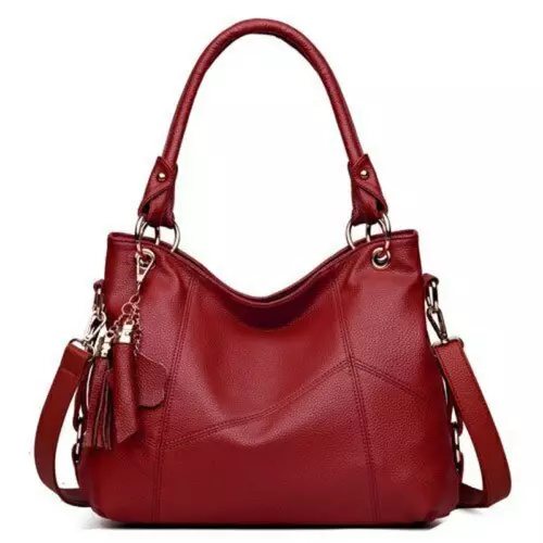 Women Genuine Leather Shoulder Bags Handbag Vintage Ladies Messenger Crossbody - Picture 17 of 26