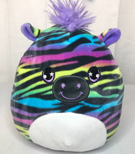 Squishmallows Zebra 9 inch Plush Toy Purple Black Pink Green