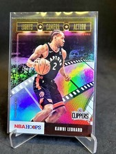  2019-20 Hoops Lights Camera Action Holo #17 Kawhi Leonard Refractor