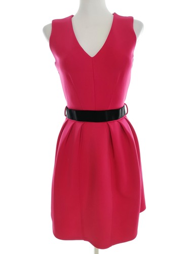 Robe Fourreau BCBG Max Azria Merlot Evelyn - Taille 6 - Sans Manches, Longueur Genou - Neuf Avec étiquette