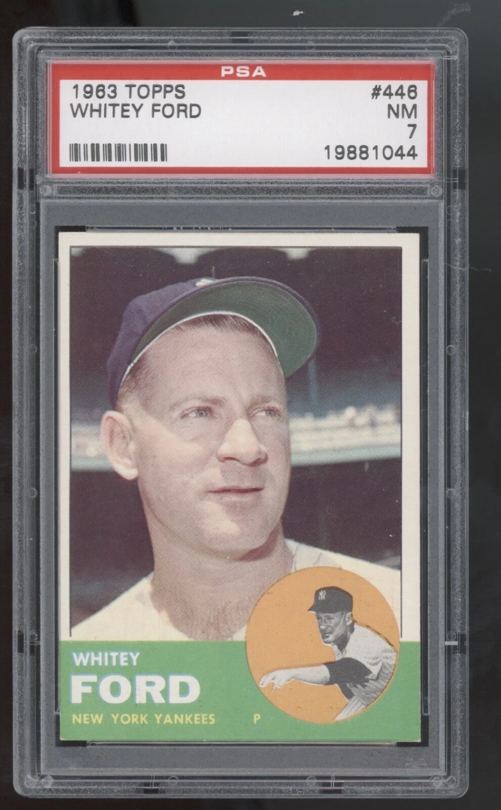 1963 Topps #446 Whitey Ford NY Yankees PSA 7 HOF Yankees