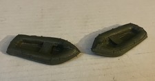 2 Vintage 1963 Marx Battleground U.S. Army Raft Olive Color
