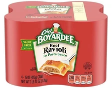 Chef Boyardee Beef Ravioli 15 oz 4 Pack Classic Italian Pasta Meal