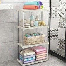 Plastic Shelving Units Storage Shelf Modern Standing Storage Rack