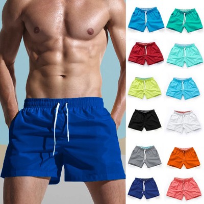 Board Shorts Men's Swim Shorts Swim Trunks Drawstring Elastic Waist Design Quick